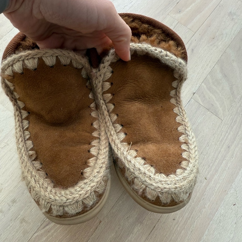 Mou Mou Brown and Cream Kids Boots